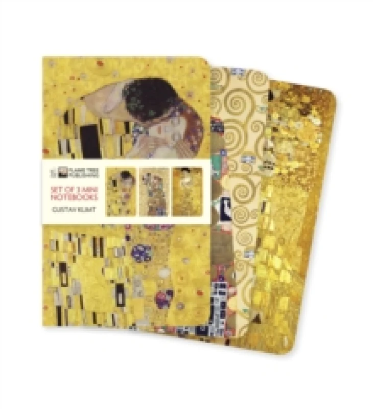 Image of Gustav Klimt Set of 3 Mini Notebooks Notebook / blank book