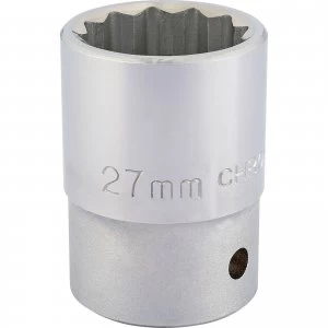 Image of Draper 3/4" Drive Polished Finish Bi Hexagon Socket Metric 3/4" 27mm