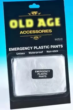 Image of Old Age Emergency Pants - Clear - Plastic