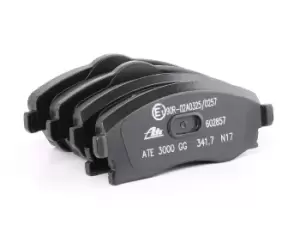 Image of ATE Brake pad set OPEL,VAUXHALL 13.0460-2857.2 1605081,1605092,1605964 1605974,9200108,93172261,93176114,93184269,1605081,1605092,1605964,1605974