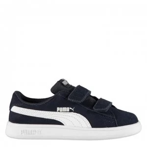 Image of Puma Smash Suede Infant Boys Trainers - Navy
