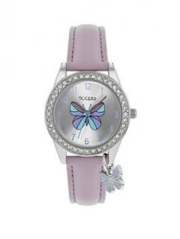 Image of Tikkers Tikkers Butterfly Dial Butterfly Charm Strap Watch
