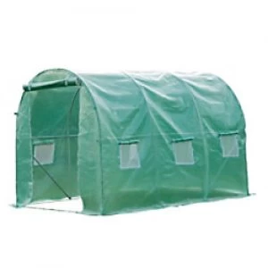 Image of OutSunny Polytunnel Greenhouse 845-146 Outdoors Waterproof Green 3000 mm x 2000 mm