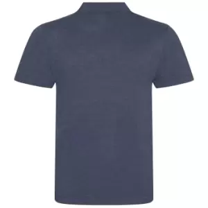 Image of AWDis Mens Tri-Blend Polo Shirt (S) (Solid Black)