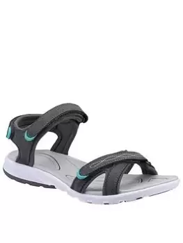 Image of Cotswold Whiteshill Flat Sandal - Grey, Size 5, Women