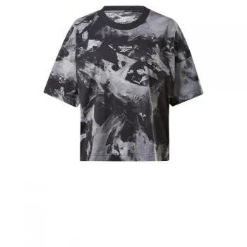 Image of Reebok AOP Tie Dye Tee - Black