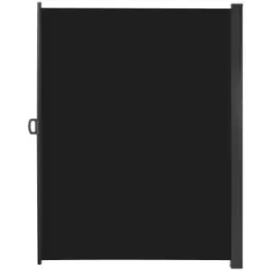 Image of Outsunny 3 x 2m Retractable Sun Side Awning Screen Fence Patio Garden Wall Balcony Screening Panel Outdoor Blind Privacy Divider, Black