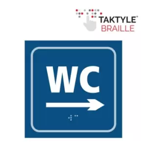 Image of Wc Arrow Right - Taktyle (150 x 150mm)