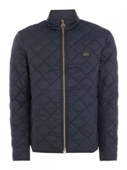 Image of Mens Barbour International Quilted Gear Jacket Blue