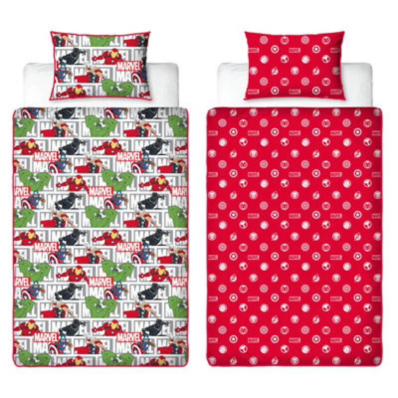 Image of Marvel Avengers Avengers Heroes Single Duvet Multicolour unisex Single