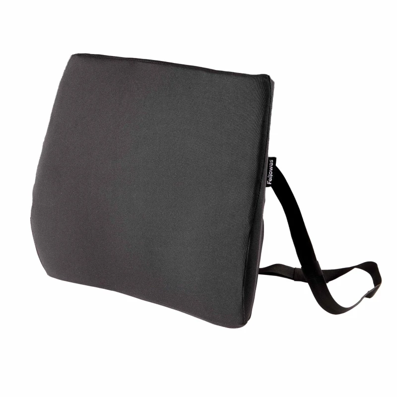 Image of Fellowes Breyta Comfort Cushion Back Support For Office Chair Black - EXR56888FE