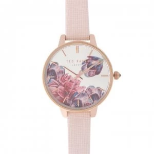Image of Ted Baker Floral Watch - Rose gold