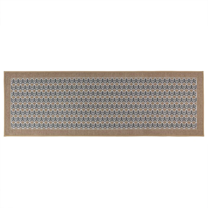 Image of JVL JVL Allure Machine Washable Entrance Runner Runners 50x150cm Beige 72512104000