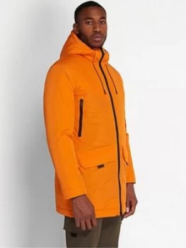 Image of Lyle & Scott Casuals Wadded Longline Parka - Orange