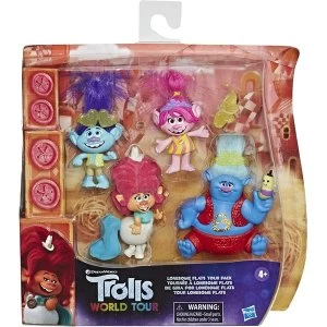 Image of Trolls World Tour Lonesome Flats Tour 4 Figure Pack