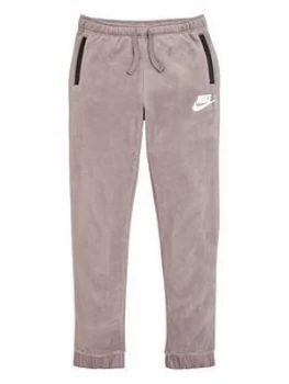 Image of Nike Childrens Fleece Winterised Pants - Grey/Black
