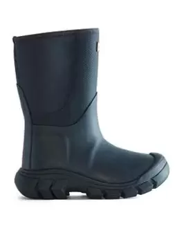 Image of Hunter Neoprene Hybrid Wellington Boot, Navy, Size 1 Older