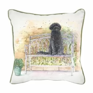 Image of Crossland Grove Labradoodle Watercolour Cushion 450x450mm