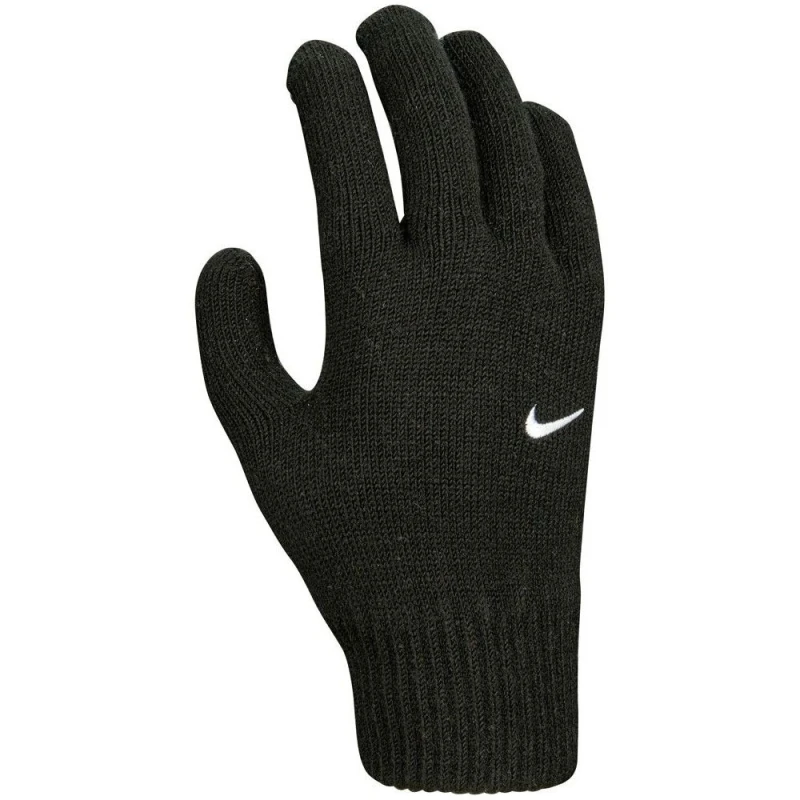 Image of Nike Knitted Swoosh Winter Gloves Black unisex