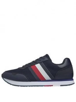 Image of Tommy Hilfiger Corporate Material Mix Runner Shoe - Desert Sky Navy