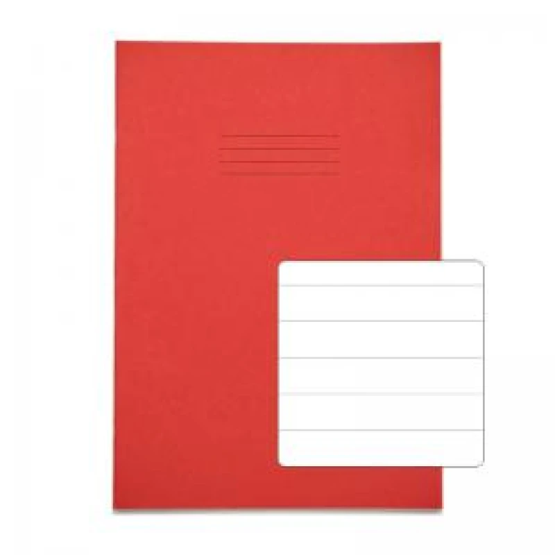 Image of RHINO A4 Exercise Book 64 Page, Red, F15 (Pack of 50)