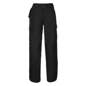 Image of Russell Work Wear Heavy Duty Trousers / Pants(Regular) (32W x Regular) (Black)