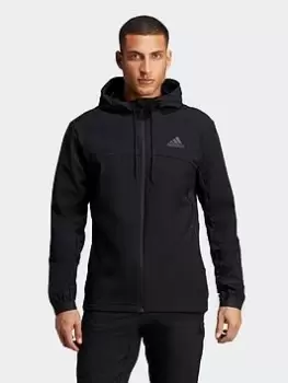 Image of adidas Cold.rdy Full-zip Workout Hoodie, Black Size M Men