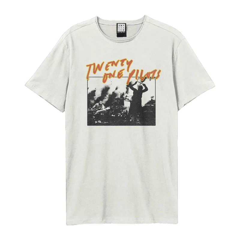Image of Amplified Amplified Men Live Twenty One Pilots T-Shirt in White Size: X-Small White XS Male 5063574717137