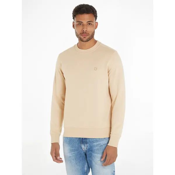 Image of Embro Badge Sweatshirt in Cotton Mix with Crew Neck