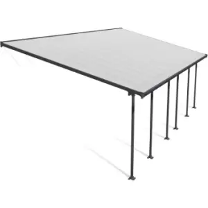 Image of Canopia - Feria 4 x 8.5 Aluminum Patio Cover Dark Grey