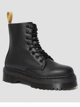 Image of Dr Martens Vegan Jadon Ii Mono 8 Eyelet Ankle Boot - Black