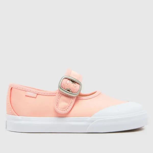 Image of Vans pale pink mary jane Girls Toddler trainers Pale Pink UK 6 (EU 22½)