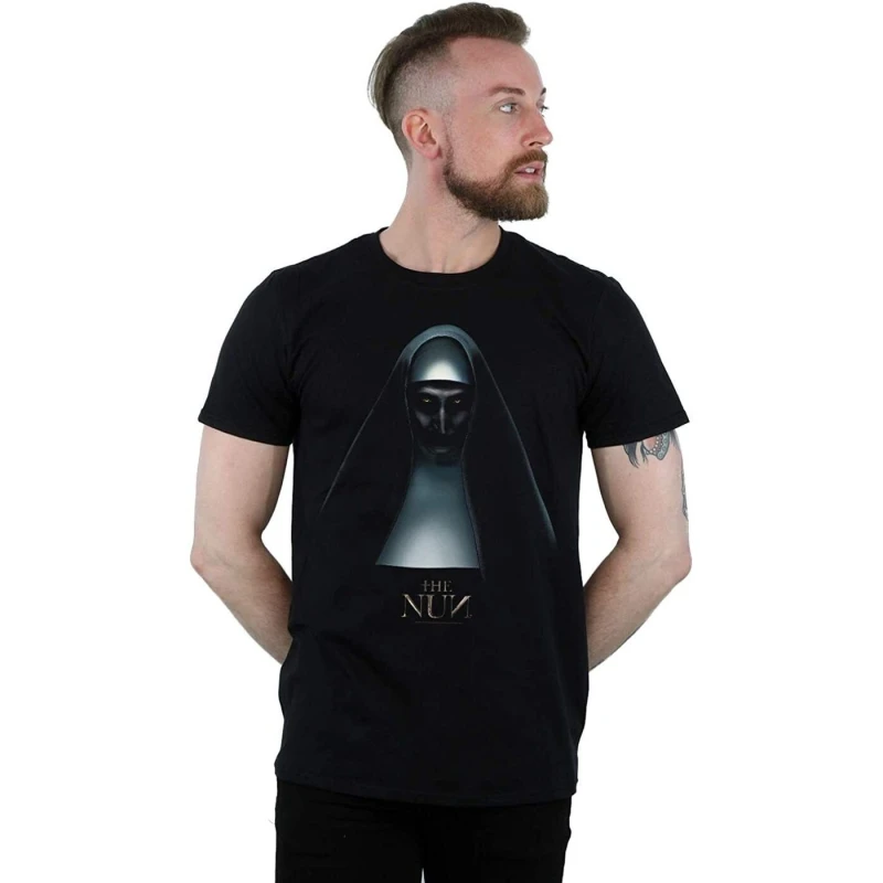 Image of The Nun Mens Poster T-Shirt in Black Size: Small Black Male S