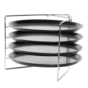 Image of Pizza Baking Set - 4 Trays M&W