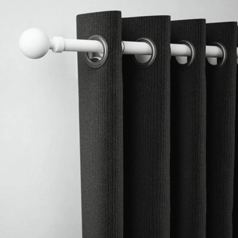 Image of Rothley Extendable Klick Fit Curtain Pole Kit 71Cm To 120Cm Matt White Easy Fit And Adjustable