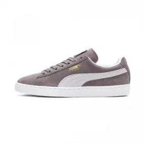 Image of Womens PUMA Suede Classic+ Trainers, Steeple Grey/White, size 3.5, Shoes