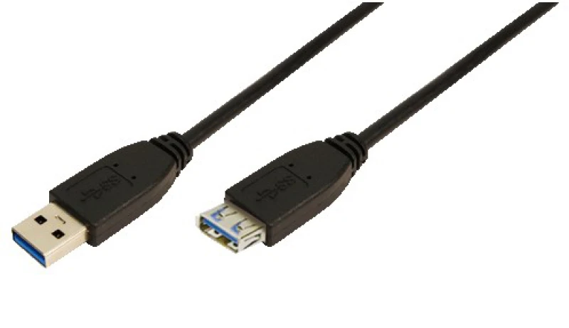 Image of LogiLink 2m USB A - USB A 3.0 F/M USB cable USB 3.2 Gen 1 (3.1 Gen 1)
