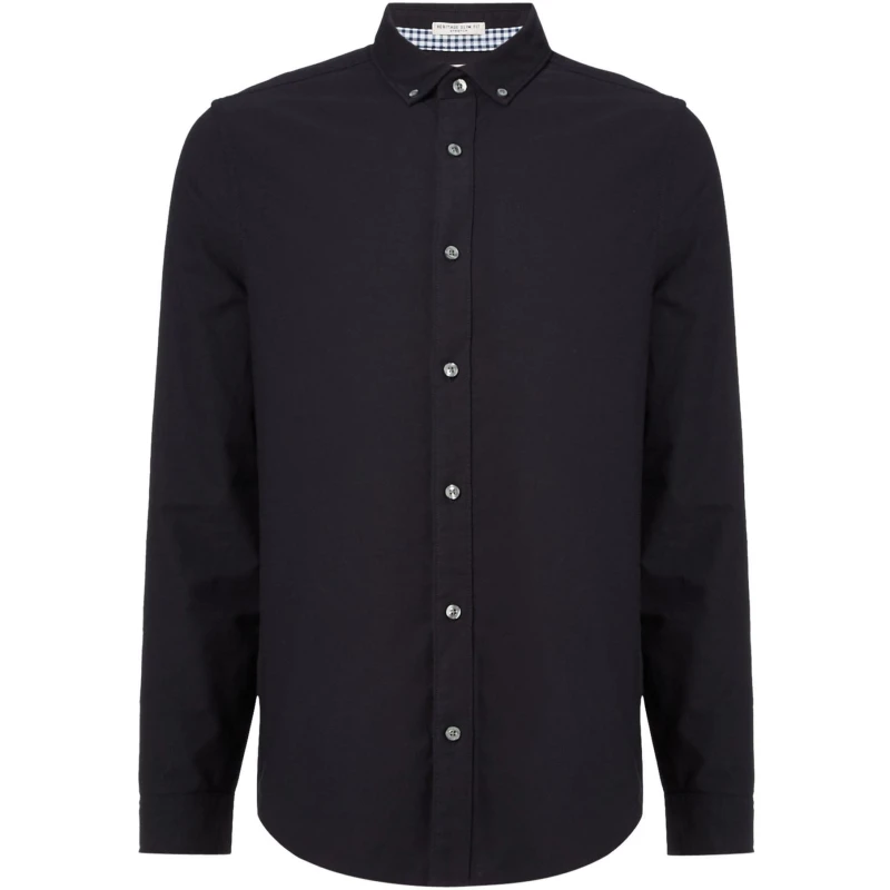 Image of Original Penguin Ecovero Oxford Shirt - Blue Blue S