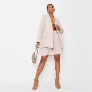 Image of Missguided Petite Tailored Shorts - Pink