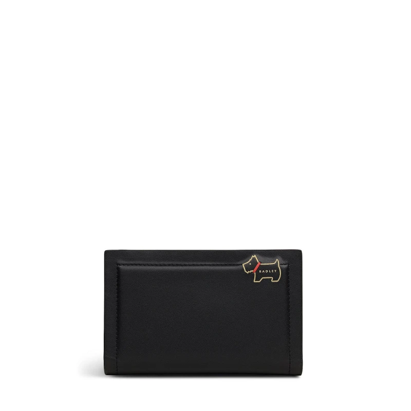 Image of Radley Womens Heritage Lane Leather Billfold Wallet BLACK female One Size