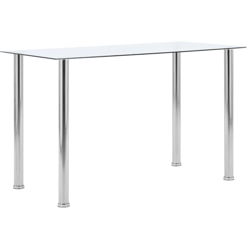 Image of VIDAXL Dining Table Transparent 120x60x75cm Tempered Glass Vidaxl 8719883600512