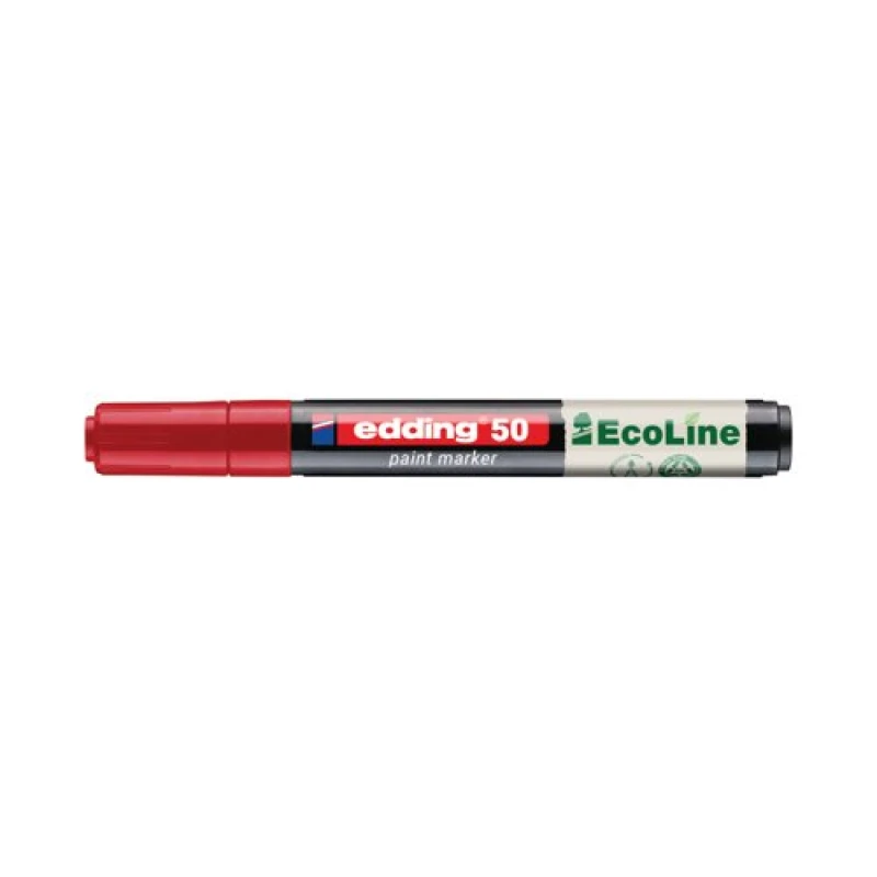 Image of Edding Edding E-50 Water-Based Paint Marker Medium Red (Pack of 10) 4-50-002/10 4-50-002/10