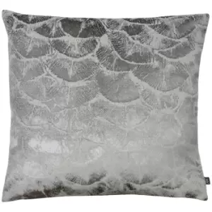 Image of Jaden Velvet Cushion Flint/Steel, Flint/Steel / 50 x 50cm / Polyester Filled