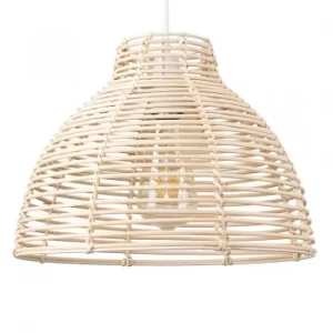 Image of Lobster Pot Basket Pendant Shade in Cream