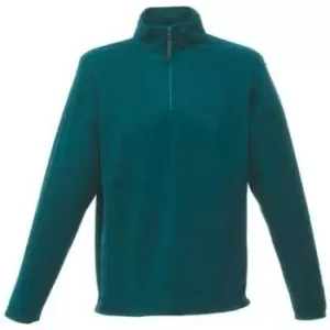 Image of Professional MICRO Half-Zip Fleece mens Fleece jacket in Green - Sizes UK S,UK L,UK XL,UK XXL,UK 4XL