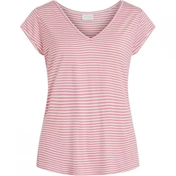 Image of Vila T Shirt - Wild Rose