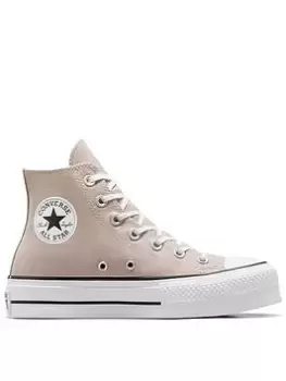 Image of Converse Chuck Taylor All Star Lift Canvas Hi - Grey, Size 4, Women