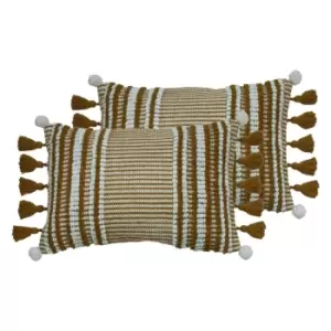 Image of Furn. Lotta Twin Pack Polyester Filled Cushions Ginger