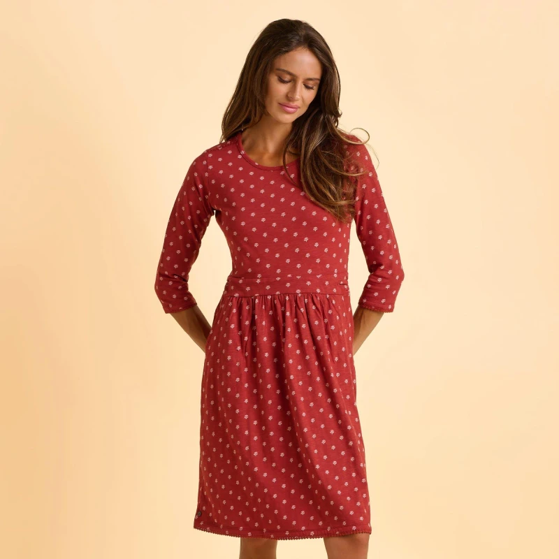 Image of Brakeburn Womens Freya Navy Dress Size: 20 Navy Female 20