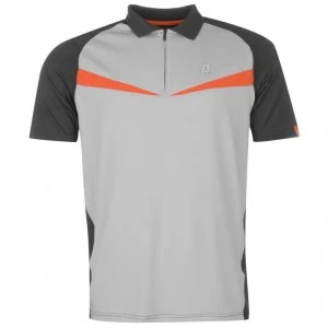 Image of Prince Half Zip Dart Panel Shirt Mens - Flame